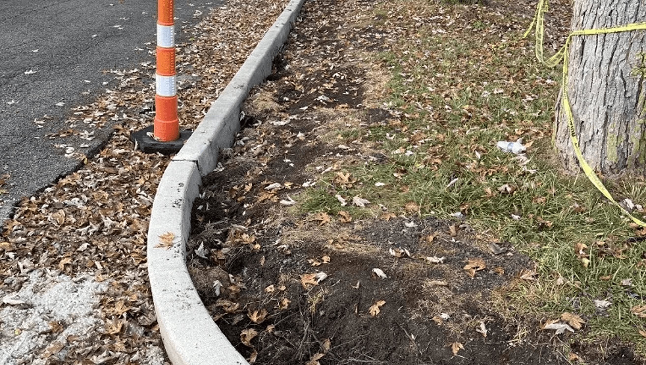 Curb construction inspection